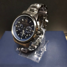 Load image into Gallery viewer, Maserati Successo Chronograph Blue Dial Black Steel Strap Watch For Men - R8873621005