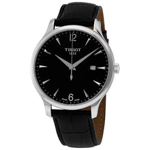 Load image into Gallery viewer, Tissot T Classic Tradition Black Dial Black Leather Strap Watch For Men - T063.610.16.057.00