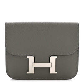 Evercolor Constance Slim Wallet Gris Meyer