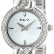 Load image into Gallery viewer, Bulova Crystal Pendant Silver Dial Silver Steel Strap Watch for Women - 96X111
