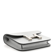 Load image into Gallery viewer, Metallic Chevre Chamkilight Constance Slim Wallet Argent