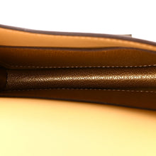 Load image into Gallery viewer, Metallic Chevre Chamkilight Constance Slim Wallet Dore