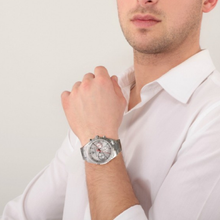 Load image into Gallery viewer, Maserati Competizione Chronograph White Dial Silver Steel Strap Watch For Men - R8853100017