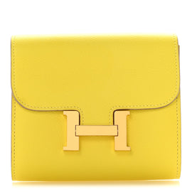 Evercolor Constance Compact Passant Wallet Lime