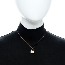 18K Rose Gold Diamond Constance Amulettes Pendant Necklace