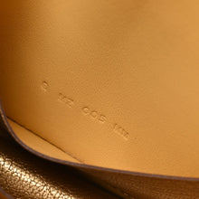Load image into Gallery viewer, Metallic Chevre Chamkilight Constance Slim Wallet Dore