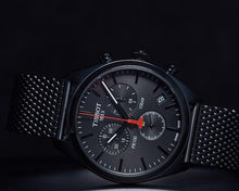 Load image into Gallery viewer, Tissot T Classic PR 100 Chronograph Black Dial Black Mesh Bracelet Watch For Men - T101.417.33.051.00