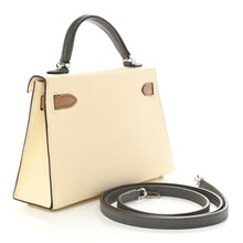 Load image into Gallery viewer, Epsom Tri-Color Mini Kelly Sellier 20 Craie Biscuit Gris Meyer