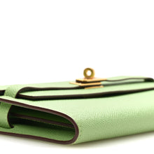 Load image into Gallery viewer, Epsom Verso Kelly Wallet To Go  Vert Criquet Bleu Brume
