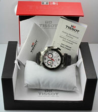 Load image into Gallery viewer, Tissot T Race Chronograph White Dial Black Rubber Strap Watch for Men - T048.417.27.037.00