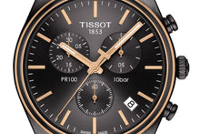 Load image into Gallery viewer, Tissot T Classic PR 100 Chronograph Anthracite Black Dial Black Mesh Bracelet Watch For Men - T101.417.23.061.00