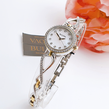 Load image into Gallery viewer, Bulova Analog Crystals Mother of Pearl Dial Silver Steel Strap Watch for Women - 98X109