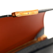 Load image into Gallery viewer, Shiny Alligator Constance Long Wallet Bleu Marine Cuivre