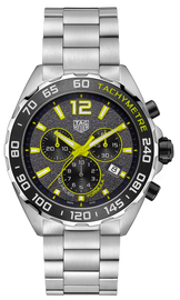 Tag Heuer Formula 1 Chronograph Grey Dial Silver Steel Strap Watch for Men - CAZ101AG.BA0842