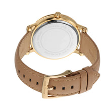 Load image into Gallery viewer, Michael Kors Corey Analog Gold Dial Brown Leather Strap Watch for Women - MK2986
