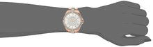 Load image into Gallery viewer, Bulova Crystal Collection Silver Dial Rose Gold Steel Strap Watch for Women - 98L229