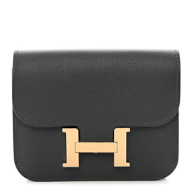 Evercolor Verso Constance Slim Wallet Ardoise Bleu Glacier