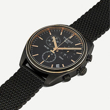 Load image into Gallery viewer, Tissot T Classic PR 100 Chronograph Anthracite Black Dial Black Mesh Bracelet Watch For Men - T101.417.23.061.00