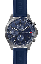 Load image into Gallery viewer, Tommy Hilfiger Bank Blue Dial Blue Rubber Strap Watch for Men - 1791721
