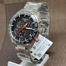 Load image into Gallery viewer, Tissot T Sport PRS 516 Chronograph Black Dial Silver Steel Strap Watch For Men - T100.417.11.051.01