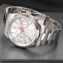 Load image into Gallery viewer, Maserati Competizione Chronograph White Dial Silver Steel Strap Watch For Men - R8853100017