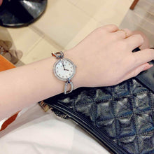 Load image into Gallery viewer, Bulova Crystal Collection Mother of Pearl Dial Silver Steel Strap Watch for Women - 96L223