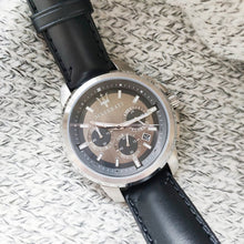 Load image into Gallery viewer, Maserati Successo 44mm Grey Dial Black Leather Strap Watch For Men - R8871621006