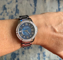 Load image into Gallery viewer, Bulova Marine Star Blue Dial Silver Steel Strap Watch for Women - 96R215