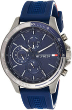 Load image into Gallery viewer, Tommy Hilfiger Bank Blue Dial Blue Rubber Strap Watch for Men - 1791721