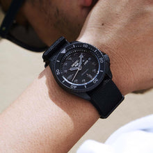 Load image into Gallery viewer, Seiko 5 Sports Automatic Black Dial Black NATO Strap Watch For Men - SRPD79K1