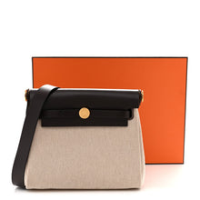 Load image into Gallery viewer, Military Toile Vache Hunter Herbag Zip Retourne 20 Ecru Beige Ebene