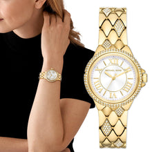 Load image into Gallery viewer, Michael Kors Camile Analog White Dial Gold Steel Strap Watch for Women - MK4801