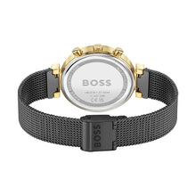 Load image into Gallery viewer, Hugo Boss Flawless Black Dial Black Mesh Bracelet Watch for Women - 1502627