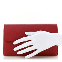 Load image into Gallery viewer, Epsom Enamel Constance Long Wallet Rouge Grenat