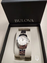 Load image into Gallery viewer, Bulova Classic Diamonds Silver Dial Silver Steel Strap Watch for Women - 96P121