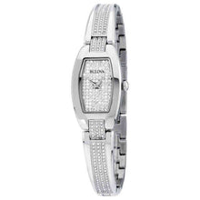Load image into Gallery viewer, Bulova Crystal Collection Silver Dial Silver Steel Strap Watch for Women - 96L235