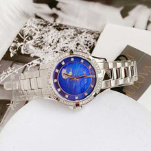 Load image into Gallery viewer, Bulova Crystal Collection Blue Mother of Pearl Dial Silver Steel Strap Watch for Women - 96L238