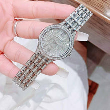Load image into Gallery viewer, Bulova Crystal Collection Silver Dial Silver Steel Strap Watch for Women - 96L243