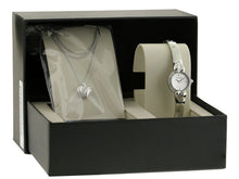 Load image into Gallery viewer, Bulova Crystal Pendant Silver Dial Silver Steel Strap Watch for Women - 96X111