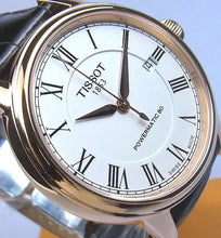 Load image into Gallery viewer, Tissot T Classic Carson Powermatic 80 White Dial Brown Leather Strap Watch for Men - T085.407.36.013.00