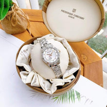 Load image into Gallery viewer, Bulova Crystal Collection Mother of Pearl Dial Silver Steel Strap Watch for Women - 98L232