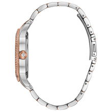 Load image into Gallery viewer, Bulova Crystal Collection Silver Dial Two Tone Steel Strap Watch for Women - 98N100