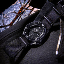 Load image into Gallery viewer, Seiko 5 Sports Automatic Black Dial Black NATO Strap Watch For Men - SRPD79K1