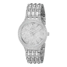 Load image into Gallery viewer, Bulova Crystal Collection Silver Dial Silver Steel Strap Watch for Women - 96L243