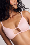 Glacé Cutout Bra in Shell