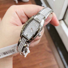 Load image into Gallery viewer, Bulova Crystal Collection Silver Dial Silver Steel Strap Watch for Women - 96L235