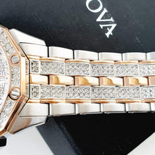 Load image into Gallery viewer, Bulova Octova Crystal Silver Dial Two Tone Steel Strap Watch for Men - 98C133