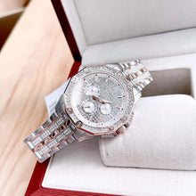 Load image into Gallery viewer, Bulova Octova Crystal Silver Dial Two Tone Steel Strap Watch for Men - 98C133