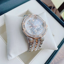 Load image into Gallery viewer, Bulova Octova Crystal Silver Dial Two Tone Steel Strap Watch for Men - 98C133