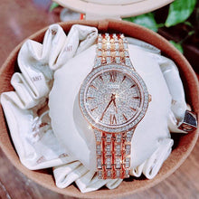 Load image into Gallery viewer, Bulova Crystal Collection Silver Crystals Dial Two Tone Steel Strap Watch for Women - 98L235